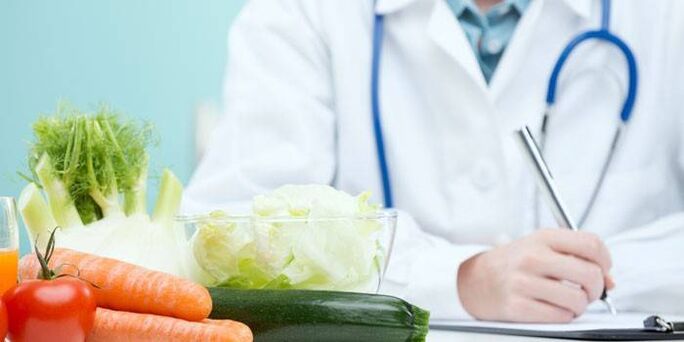 zdravnik priporoča zelenjavo za prostatitis